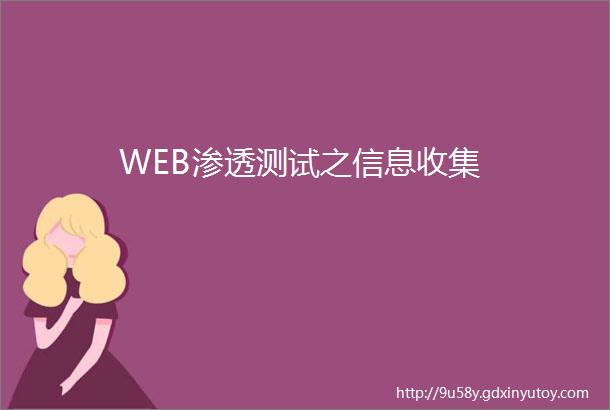 WEB渗透测试之信息收集